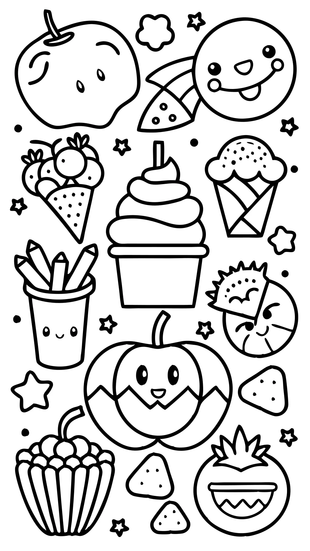 free printable coloring pages of food